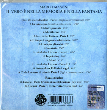 MARCO MASONI - IL VERO E NELLA MEMORIA E NELLA FANTASIA